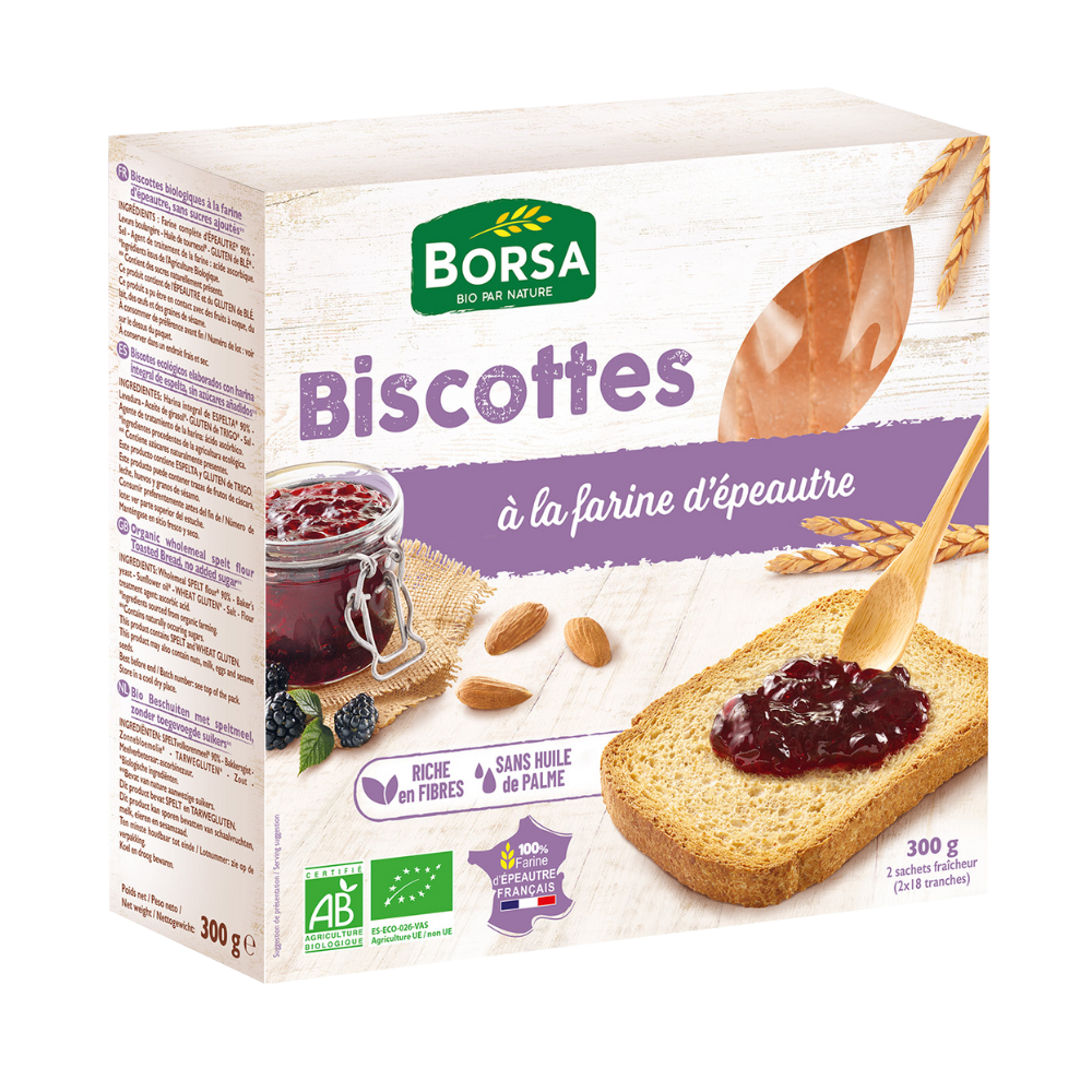 Biscottes épeautre bio