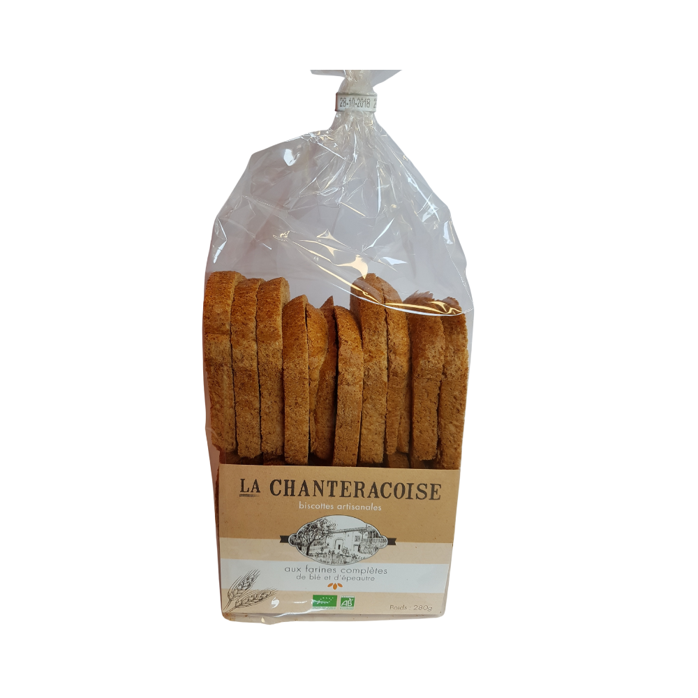 Biscottes complètes bio