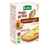 Pains grillés à la farine complète bio