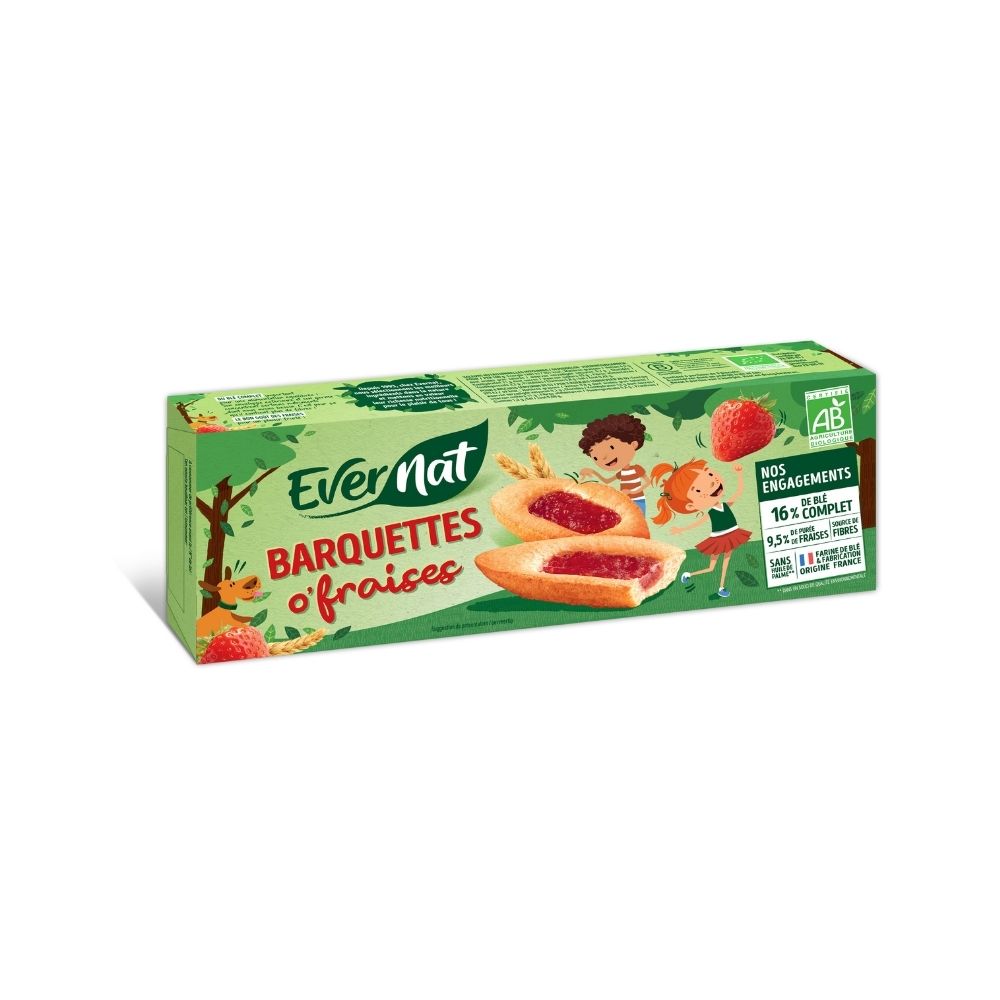 Barquettes aux fraises bio
