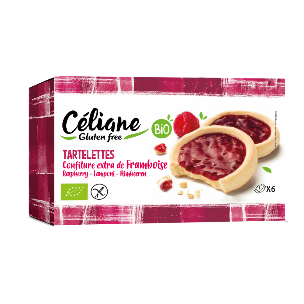 Tartelettes framboise sans gluten bio