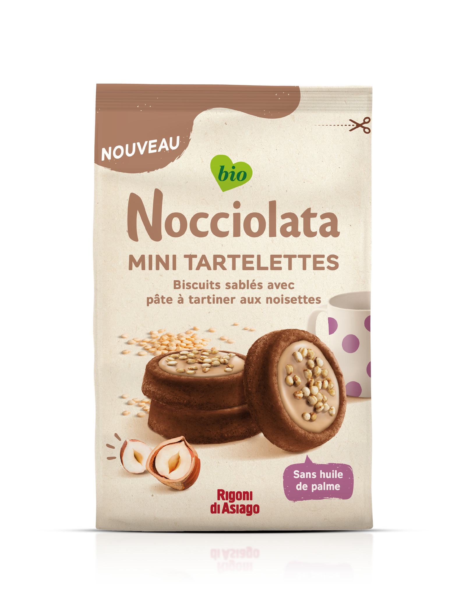 Mini tartelettes nocciolata bianca bio