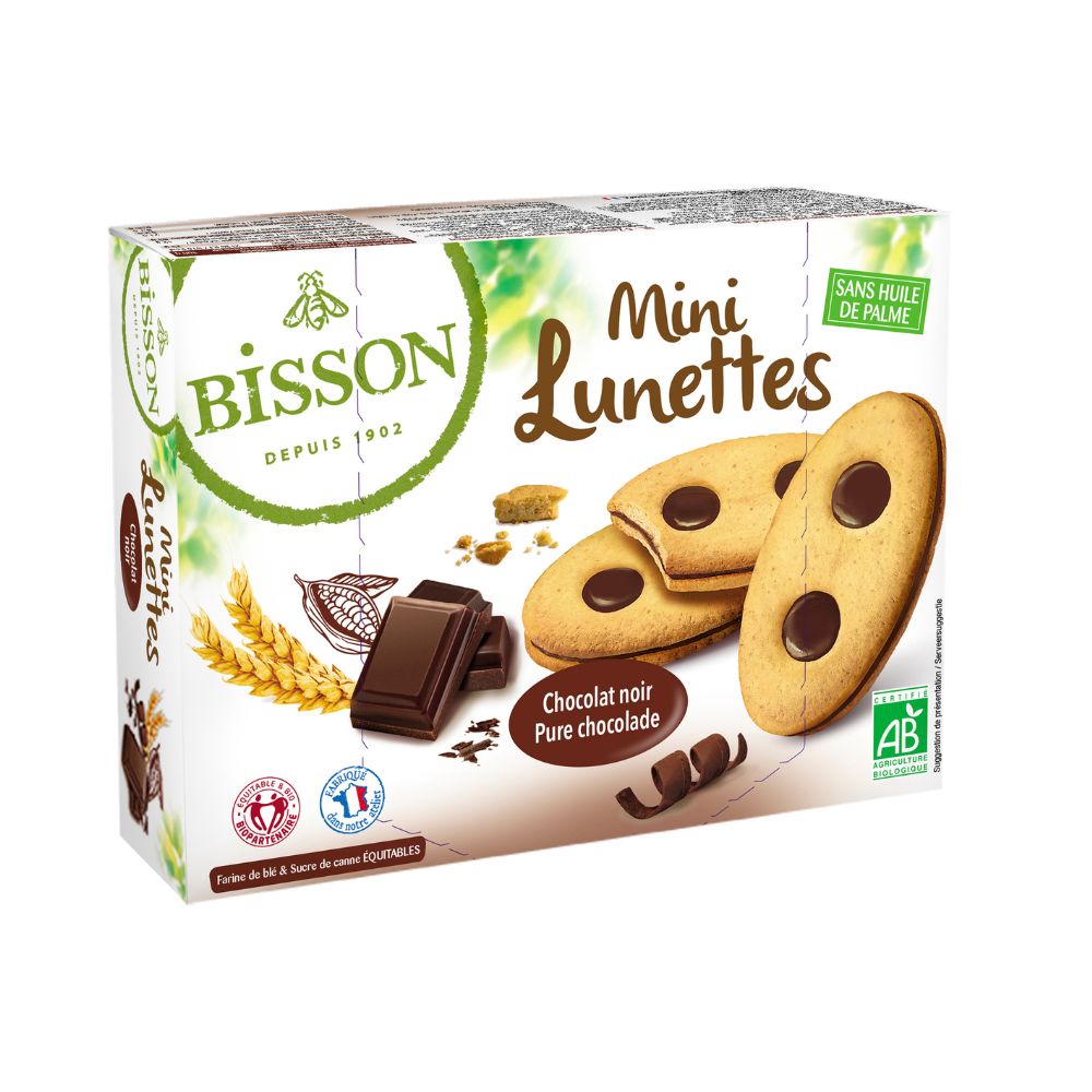Mini lunettes chocolat bio et équitable