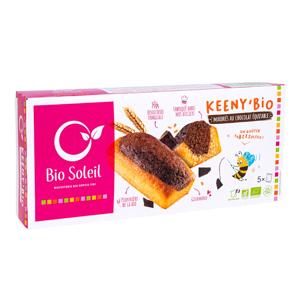 Keeny'bio marbré au chocolat - 5 x 30g