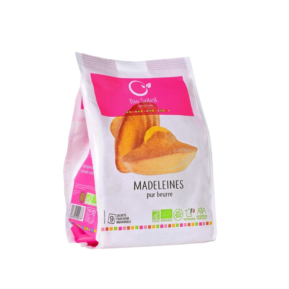 Madeleines pur beurre x9 bio