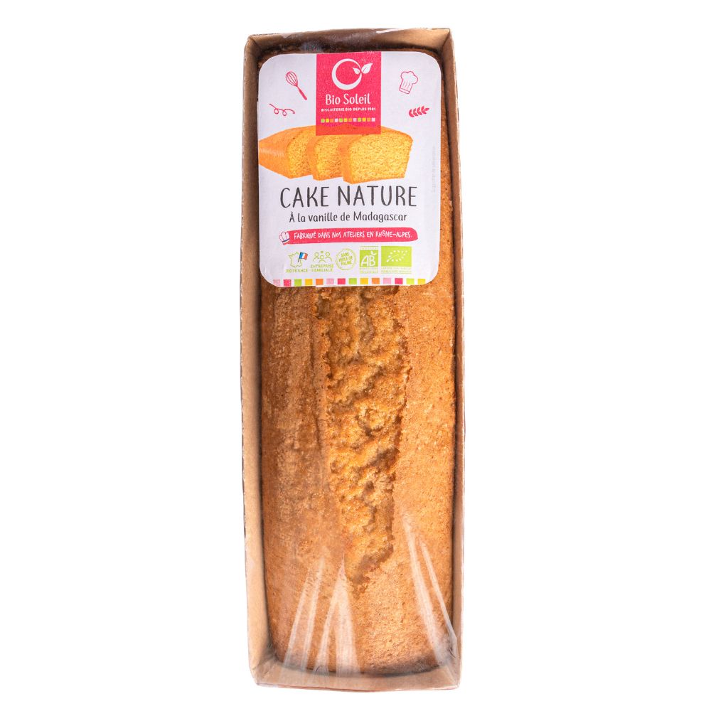Cake nature vanille bio