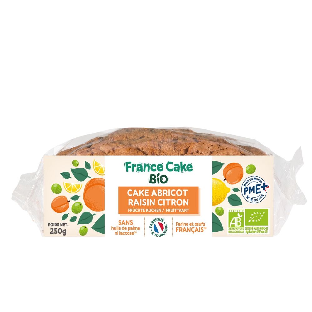 Cake abricots raisins citron bio