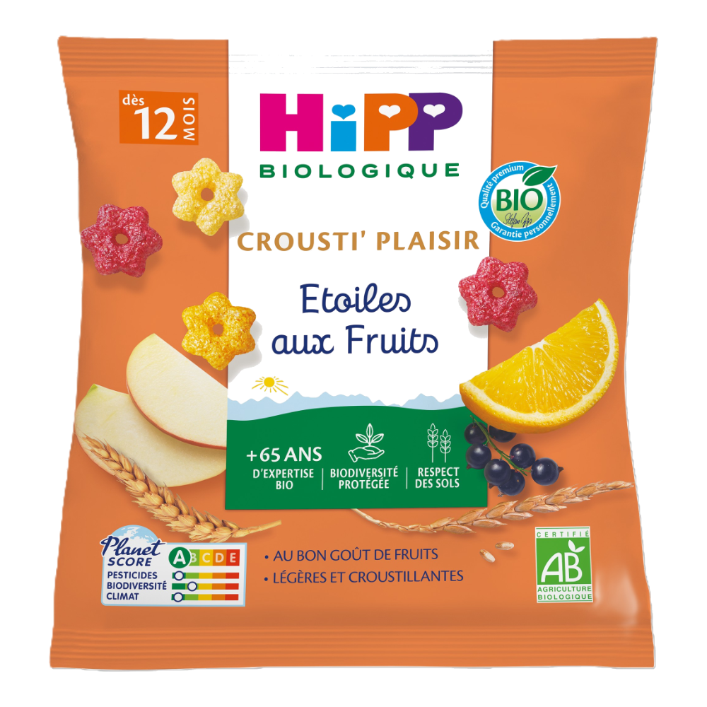 Etoiles aux fruits bio (dès 12 mois)