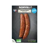 Saucisses sans nitrites fumées bio x 2