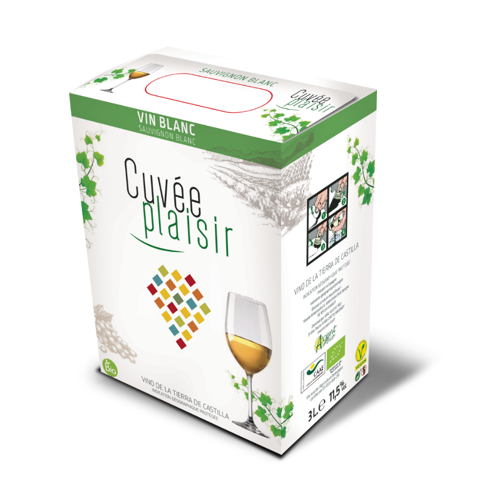 Cuvée plaisir vin blanc 12° bio