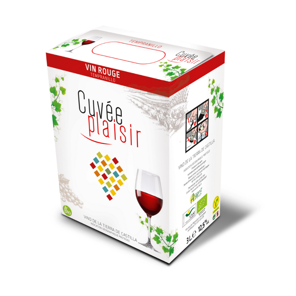 Cuvée plaisir vin rouge 12,5° bio