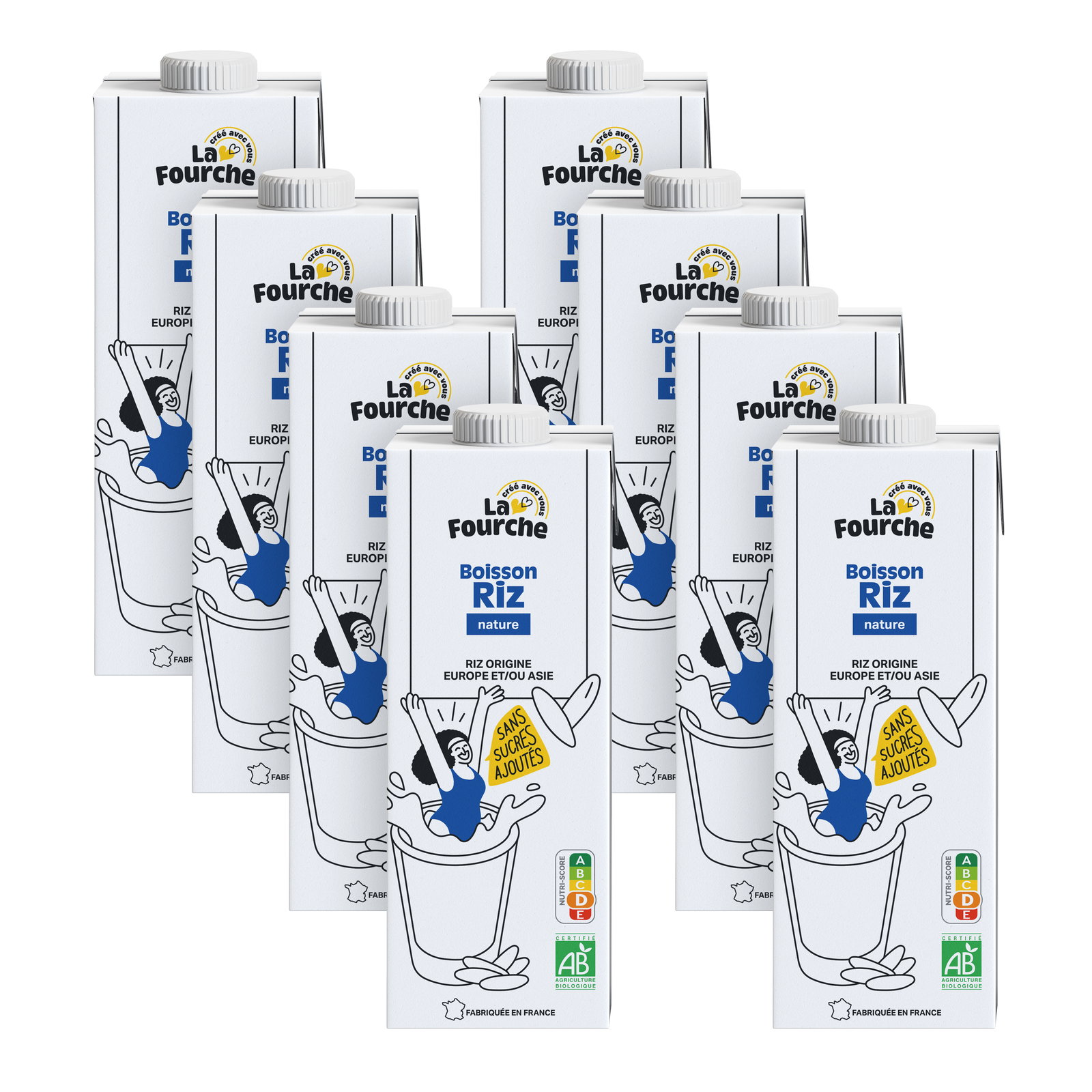 Boisson riz bio - 8x1L