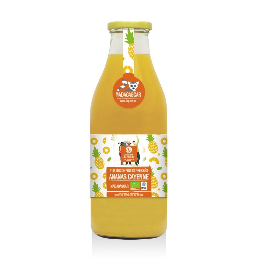 Jus d'ananas cayenne bio equitable