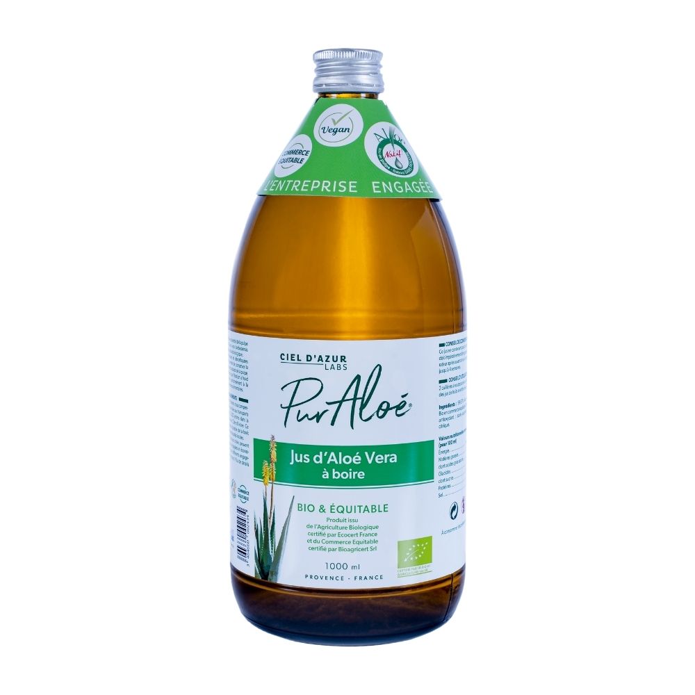 Jus d'aloe vera à boire bio