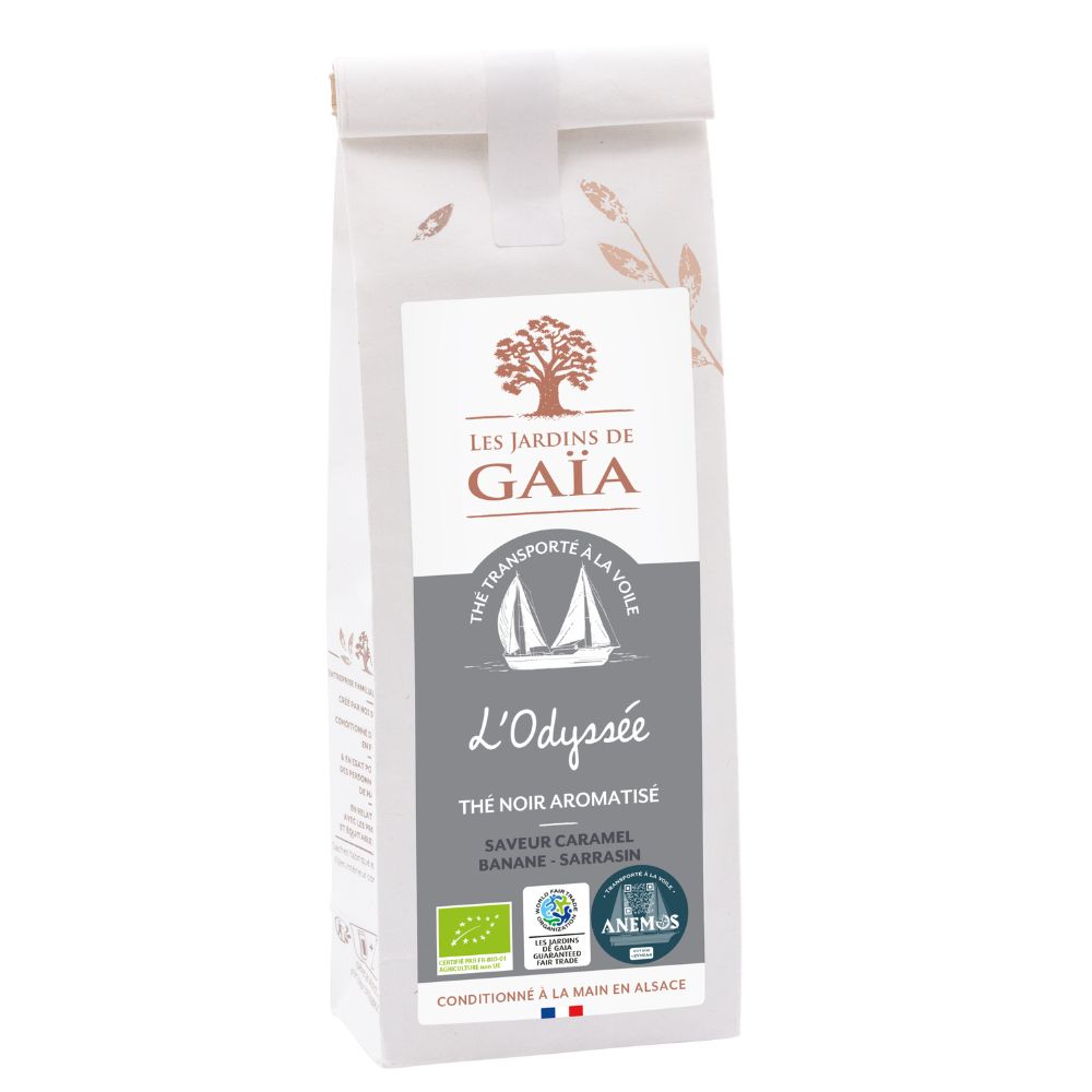 Thé noir caramel banane sarrasin à la voile bio et équitable