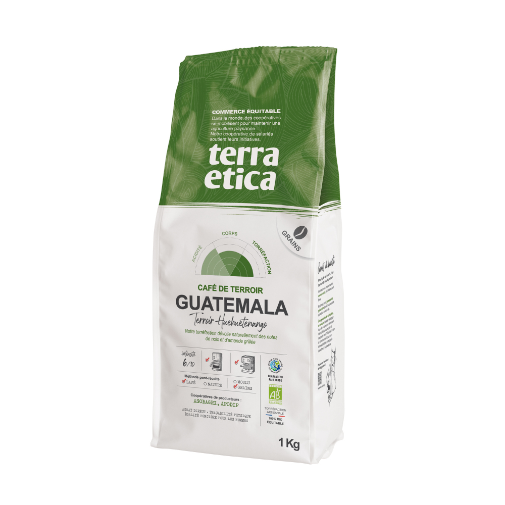 Café grains Guatemala bio équitable