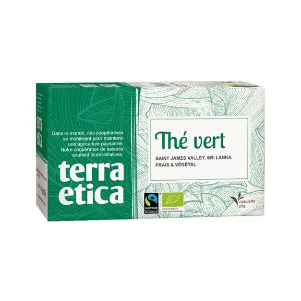Thé vert du Sri Lanka bio et équitable x 20