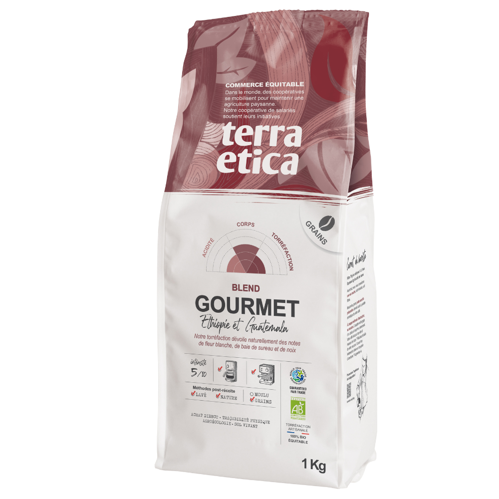 Café grains gourmet arabica bio équitable