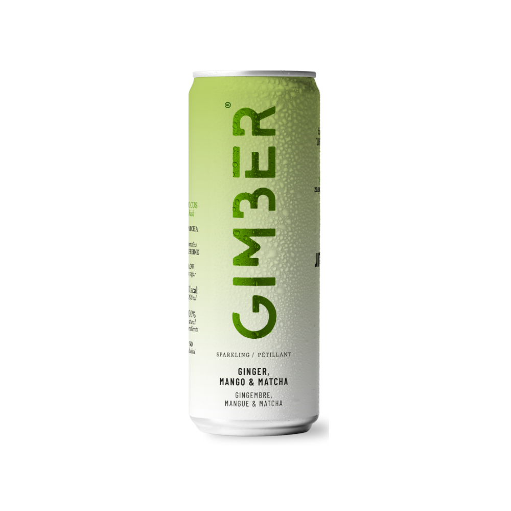 Boisson pétillante gingembre matcha bio