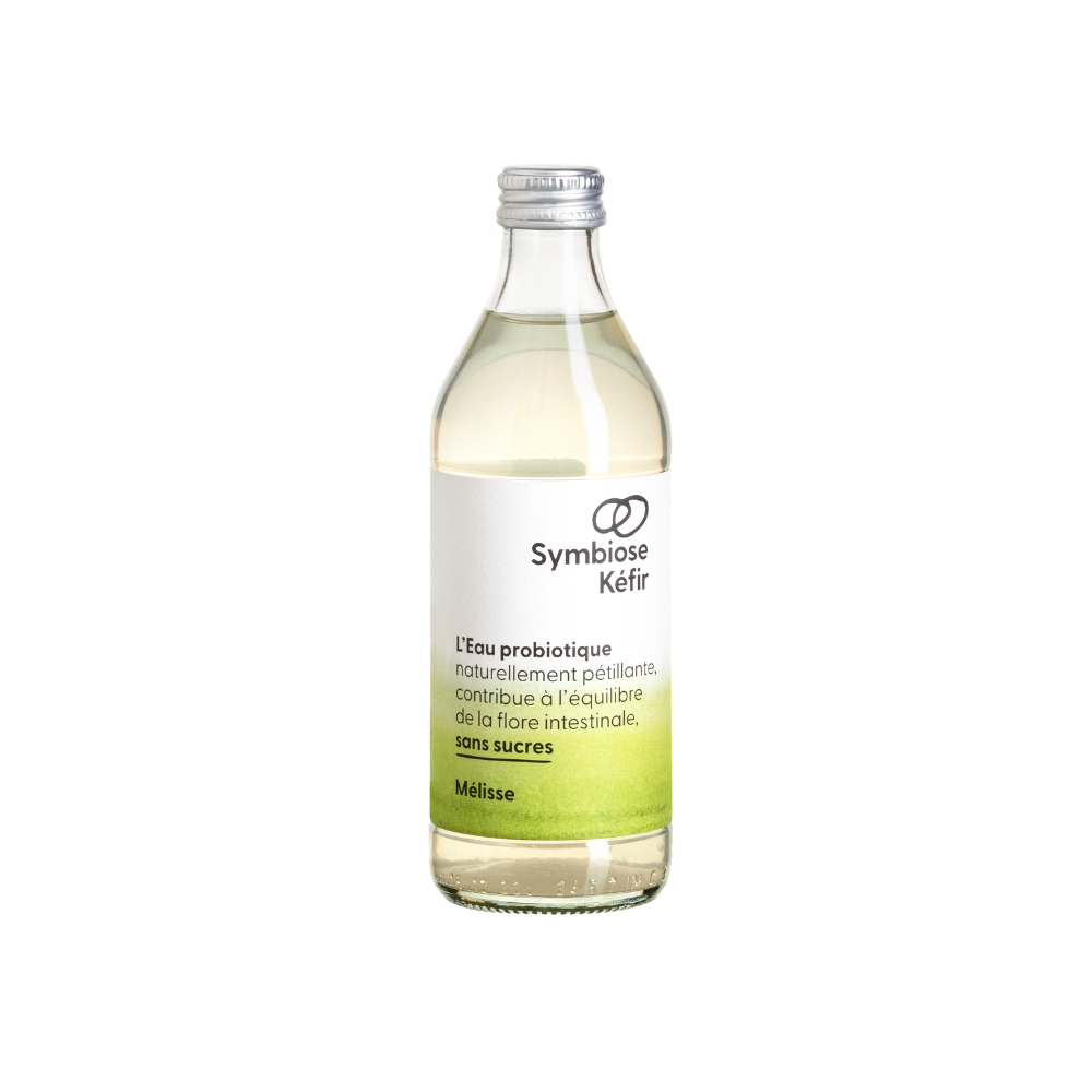 Eau de kéfir probiotique mélisse citronnelle bio
