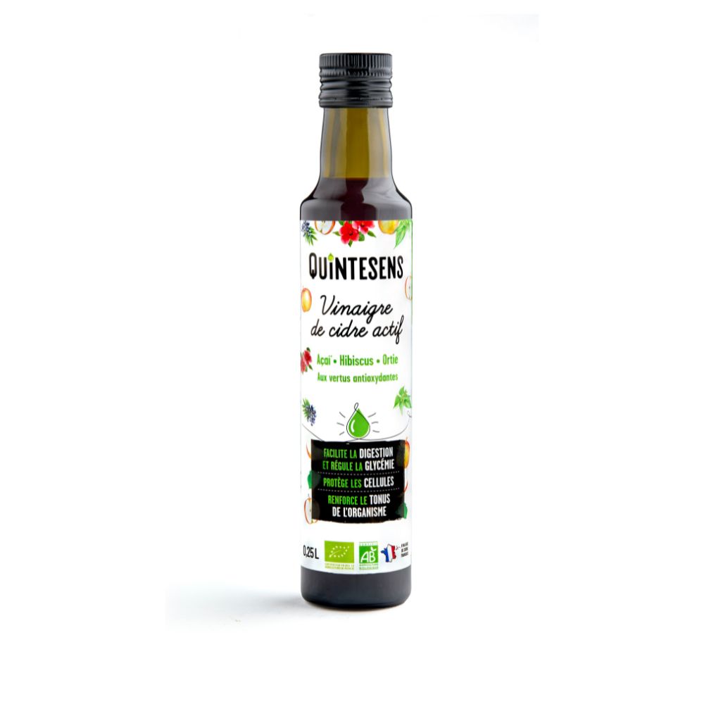 Vinaigre de cidre actif aux vertus antioxydantes bio