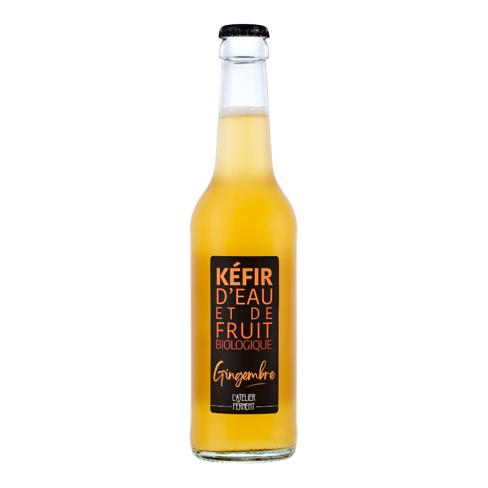 Kéfir d'eau et de fruits gingembre bio