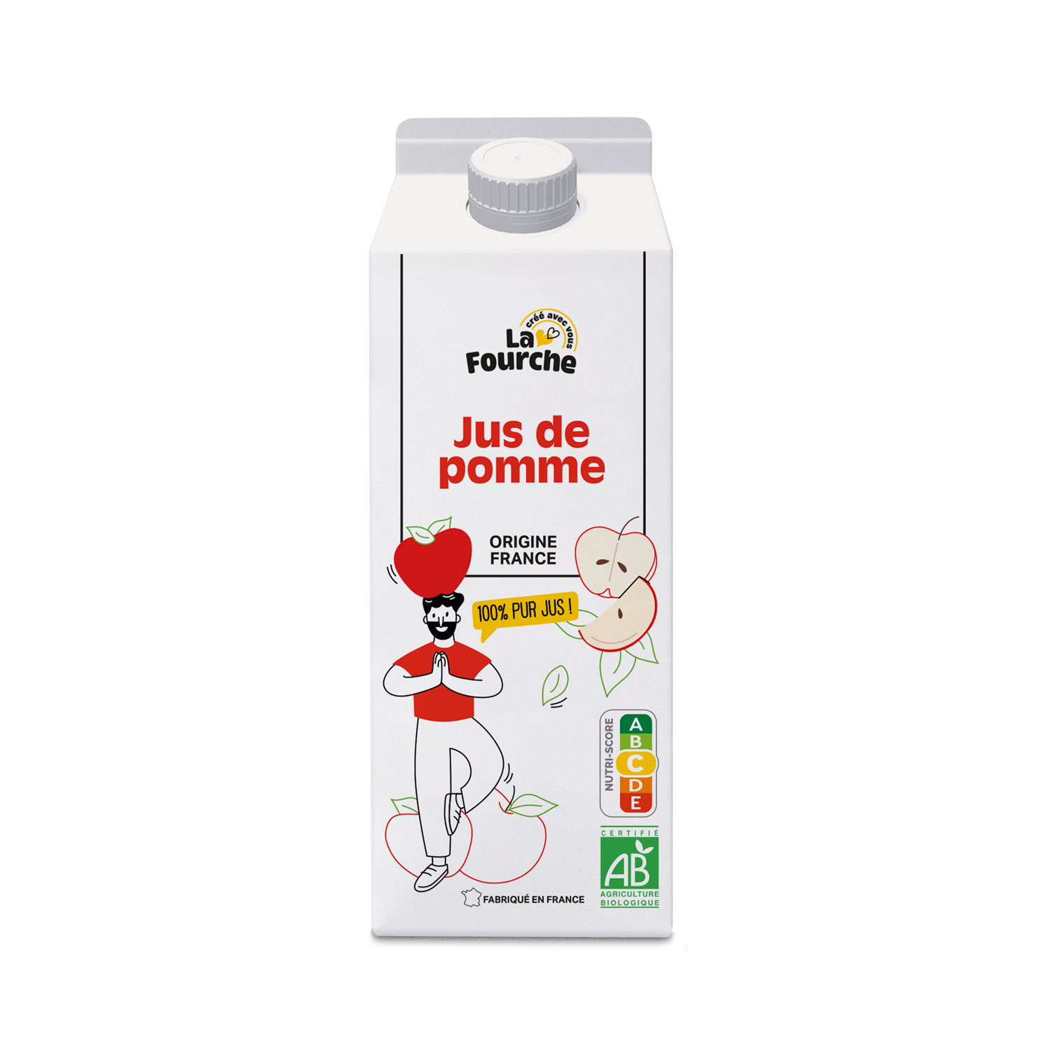Pur jus de pomme bio origine France 1,75L