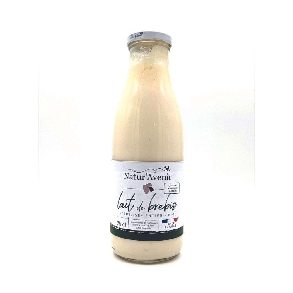 Lait de brebis stérilisé entier origine France bio