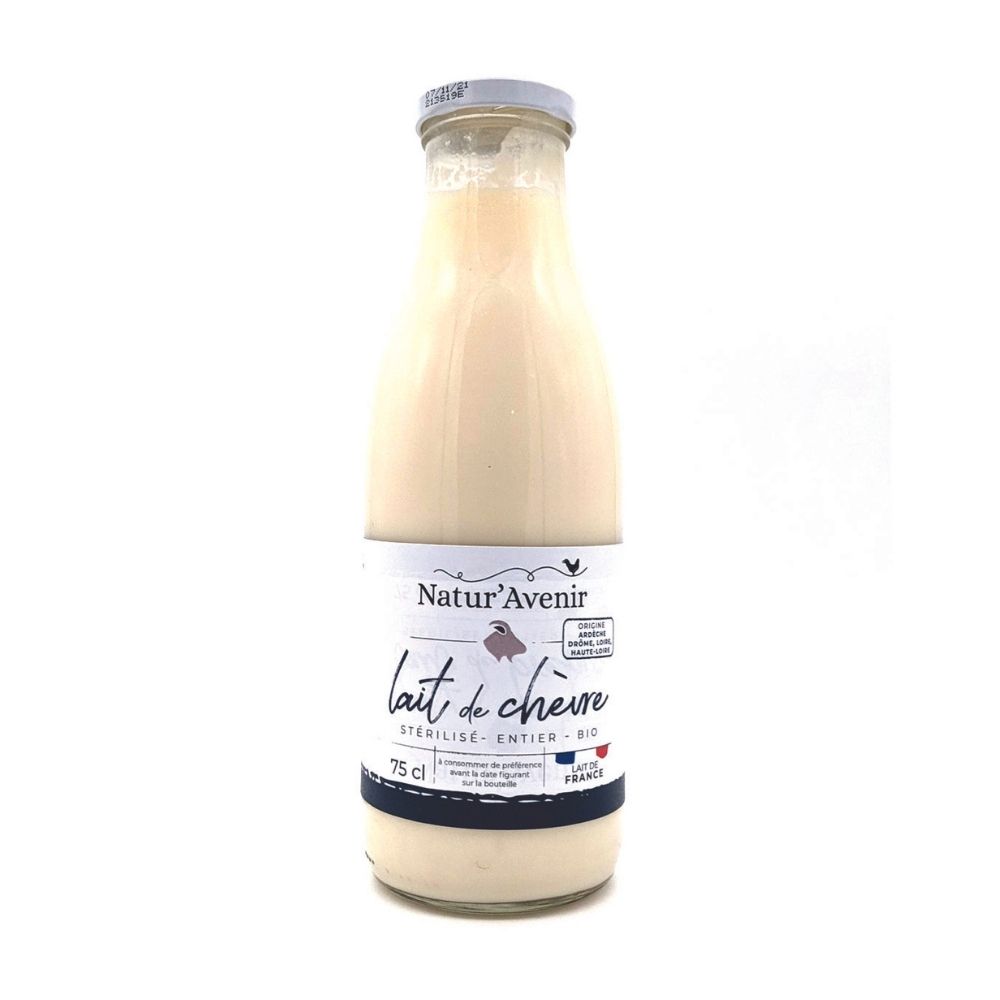 Lait de chèvre entier stérilisé origine France bio