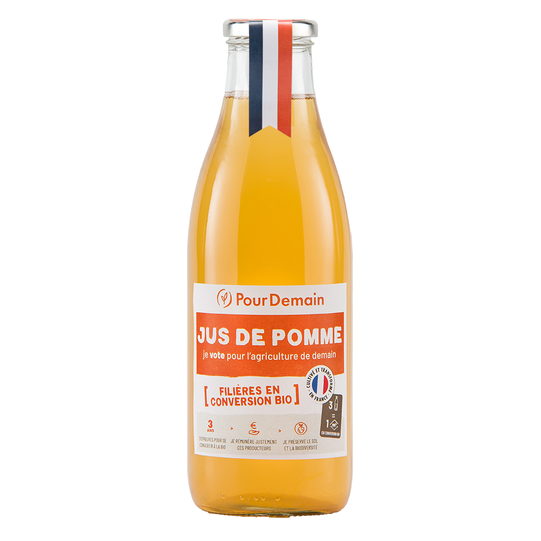 Pur jus de pomme en conversion