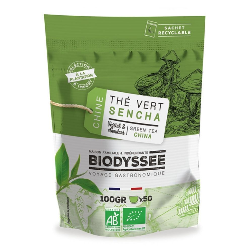 Thé vert sencha de Chine bio
