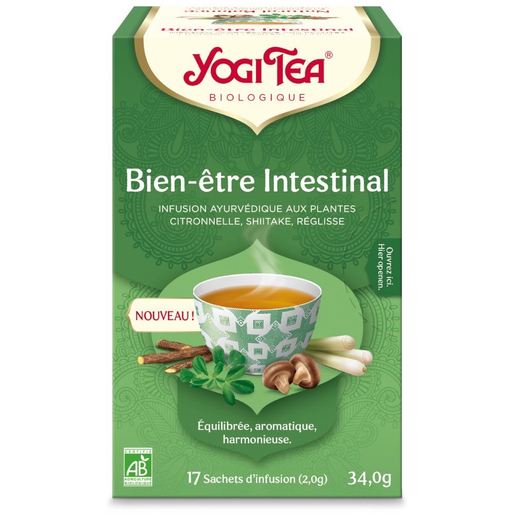 Infusion Bien-être Intestinal - citronnelle, shiitake, réglisse bio x 17
