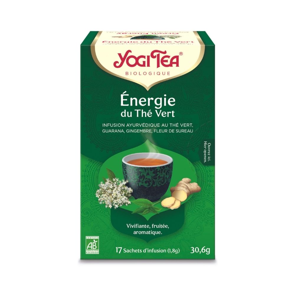 Infusion Energie du Thé Vert - guarana, gingembre, sureau bio x 17