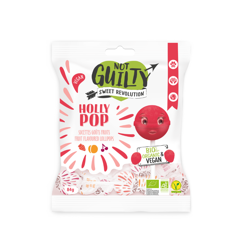 Sucettes holly pop aux fruits bio