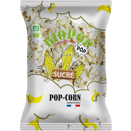 Pop corn sucré bio