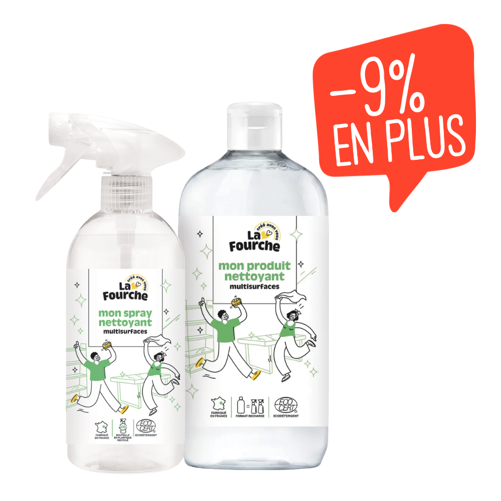 3 mois de spray nettoyant multisurfaces certifié Ecodétergent
