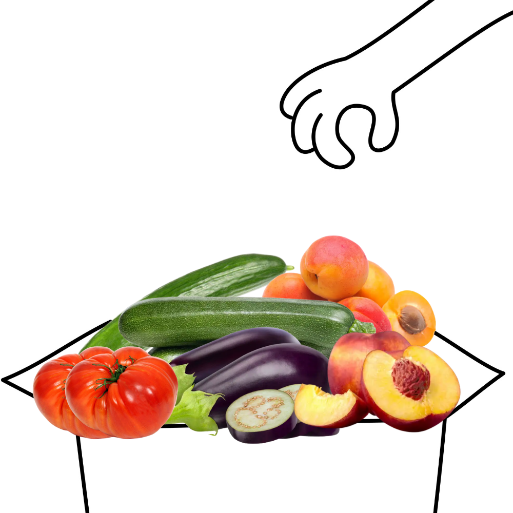 Grand panier de fruits et légumes bio - 3 à 4 personnes