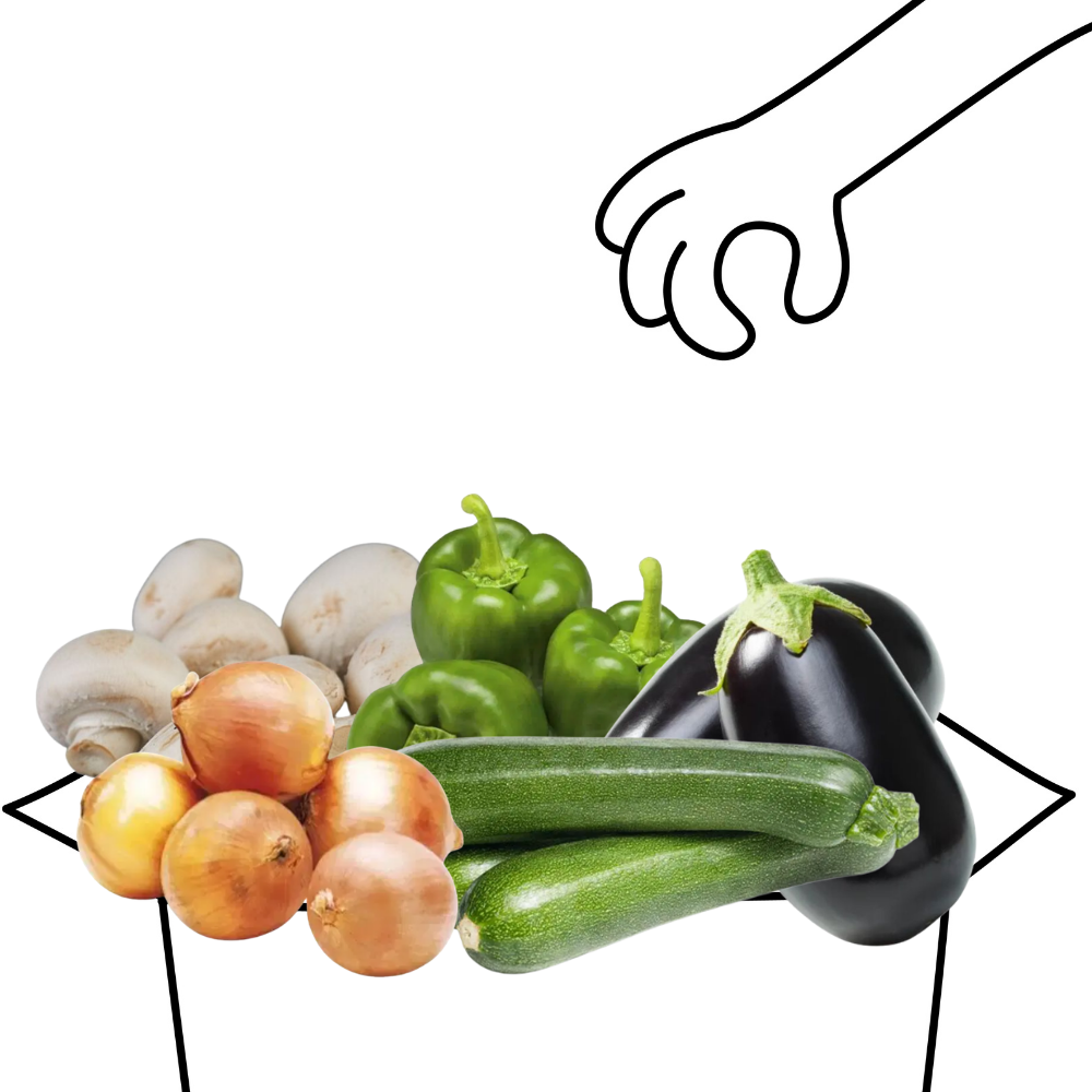 Panier barbecue végétarien bio