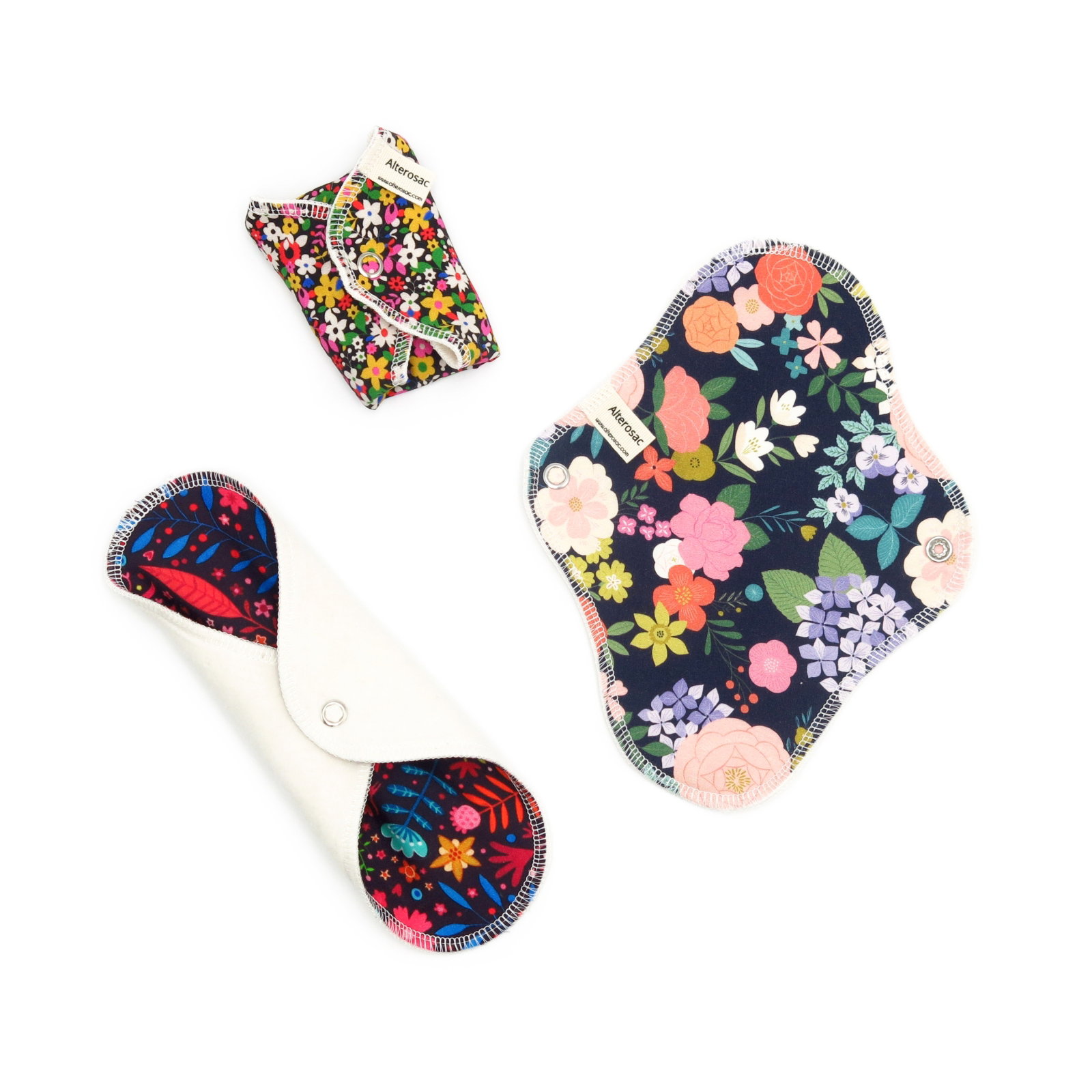 Serviette hygiénique lavable - motif aléatoire