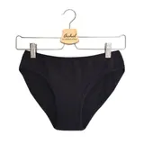 L - culotte menstruelle noire en coton bio (46/48)