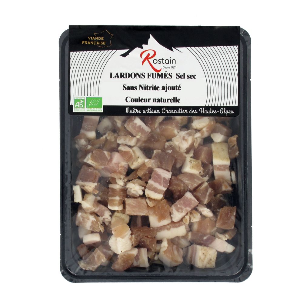 Lardons fumés sans nitrites bio