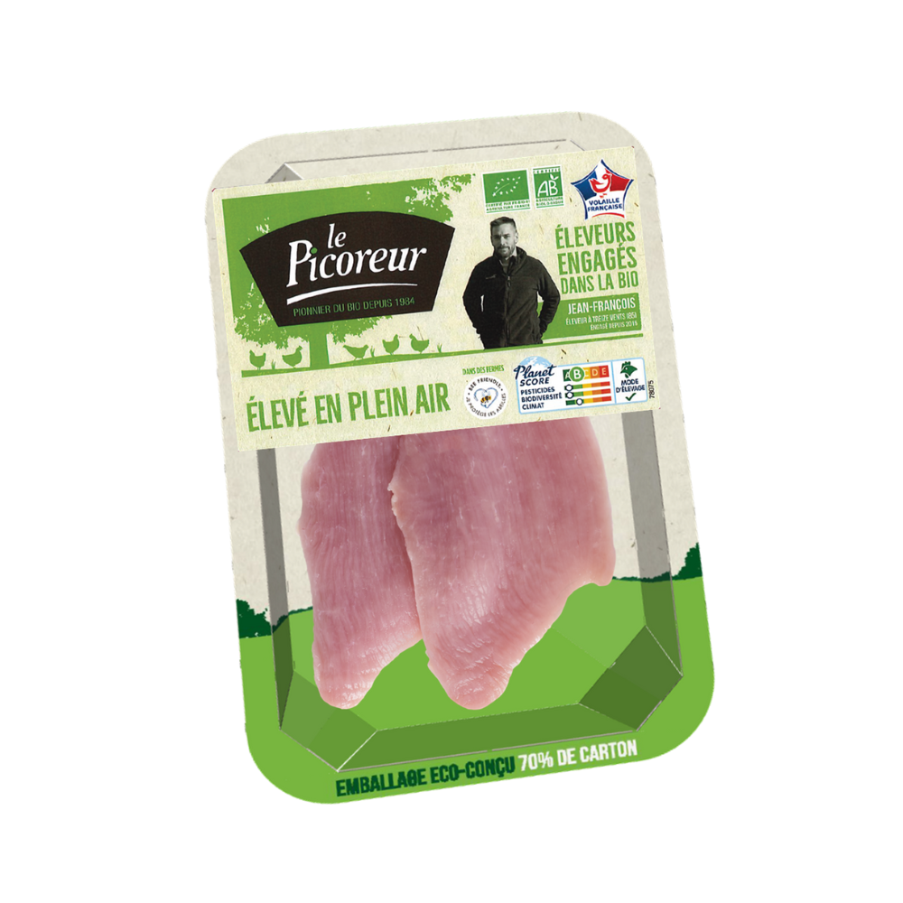 Escalopes de dinde bio x2