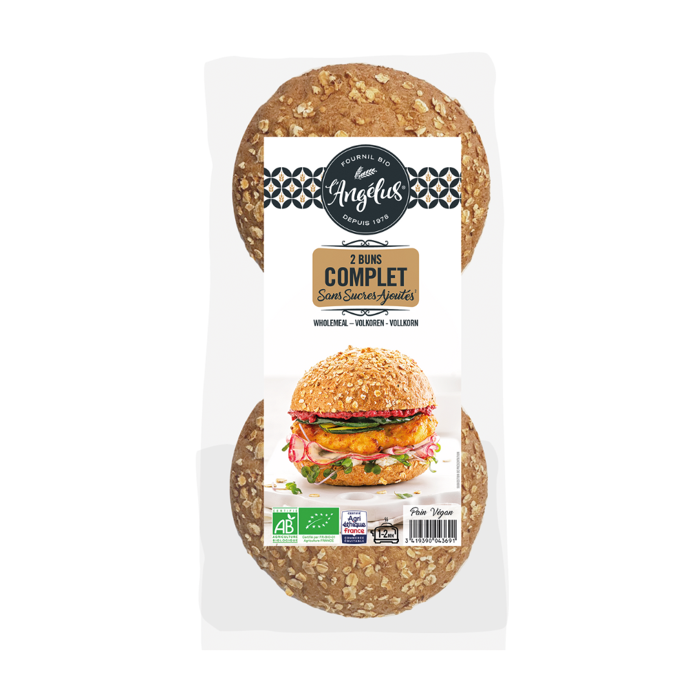 Bun's complet sans sucre ajouté bio et équitable 2x75g