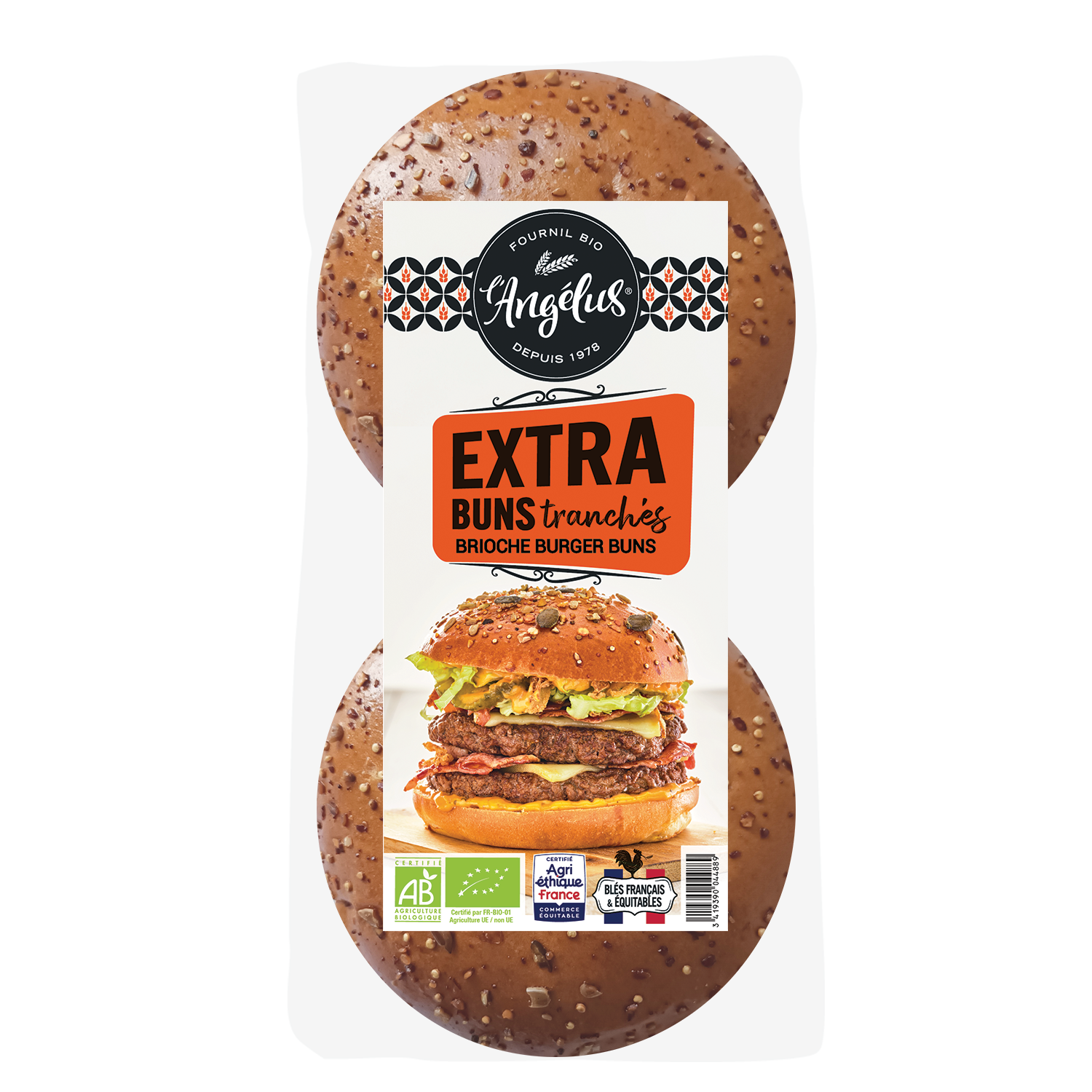 Extra buns tranchés bio et équitable 2x90g
