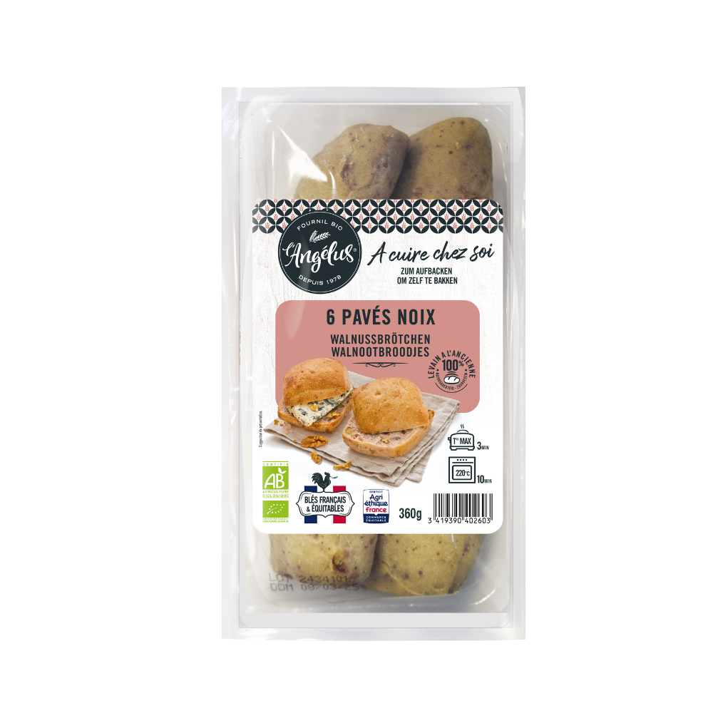 Petits pavés aux noix bio et équitable - x6