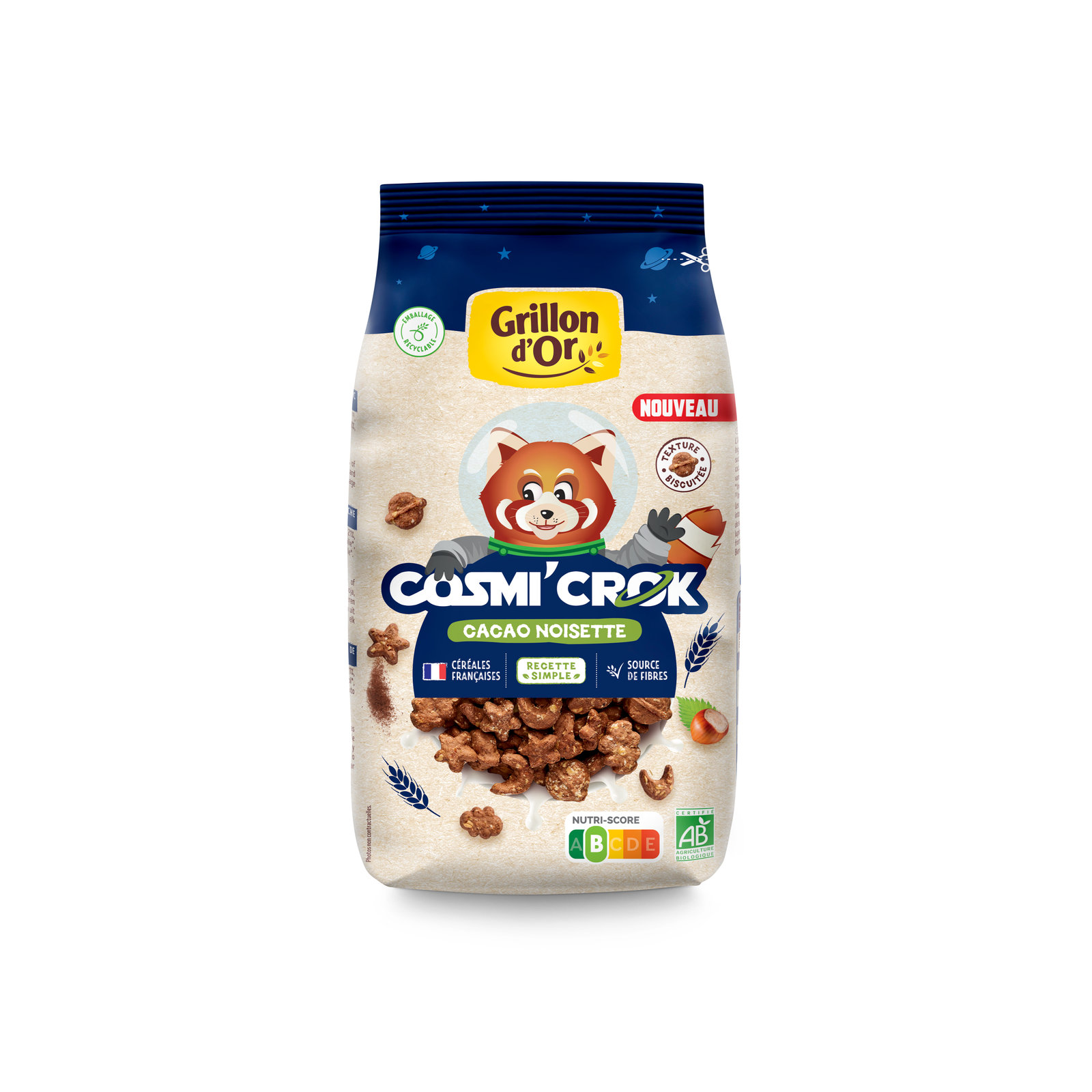 Céréales Cosmi'crok cacao noisettes bio
