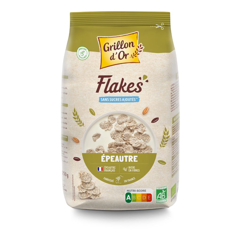 Flakes épeautre bio origine France