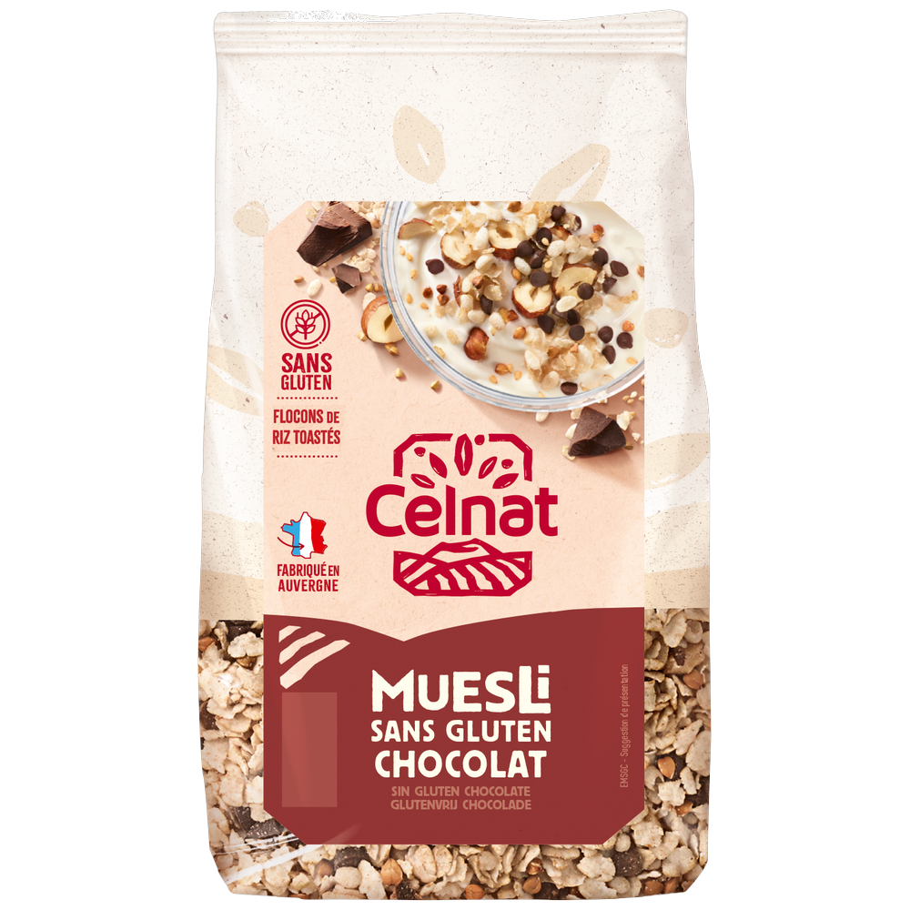 Muesli sans gluten au chocolat bio