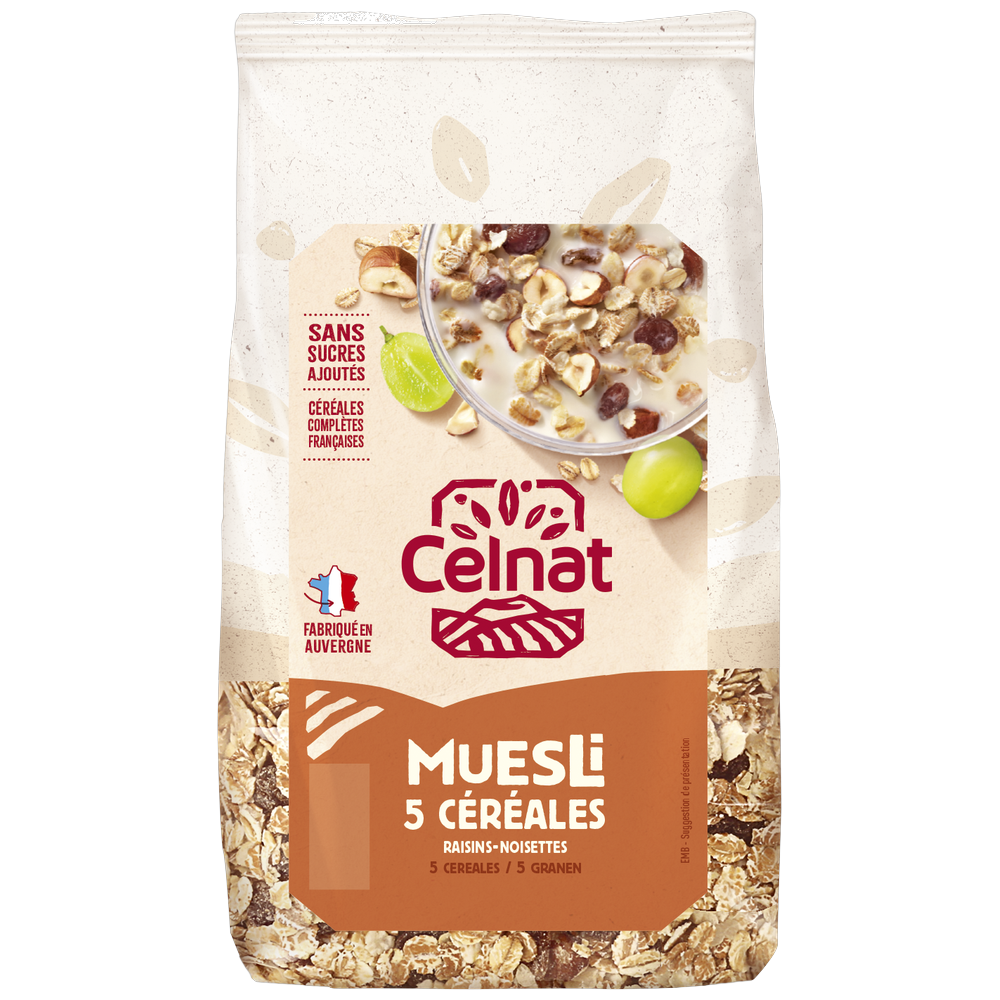Muesli 5 céréales bio - 500g