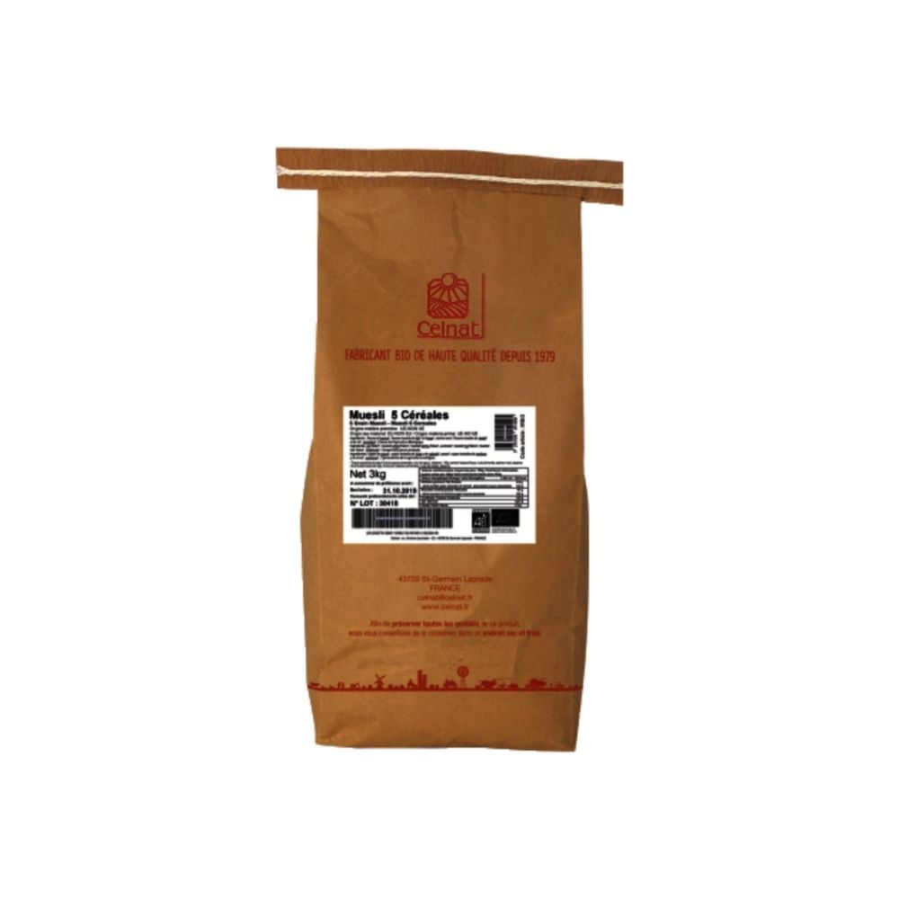 Muesli 5 céréales bio - 3kg